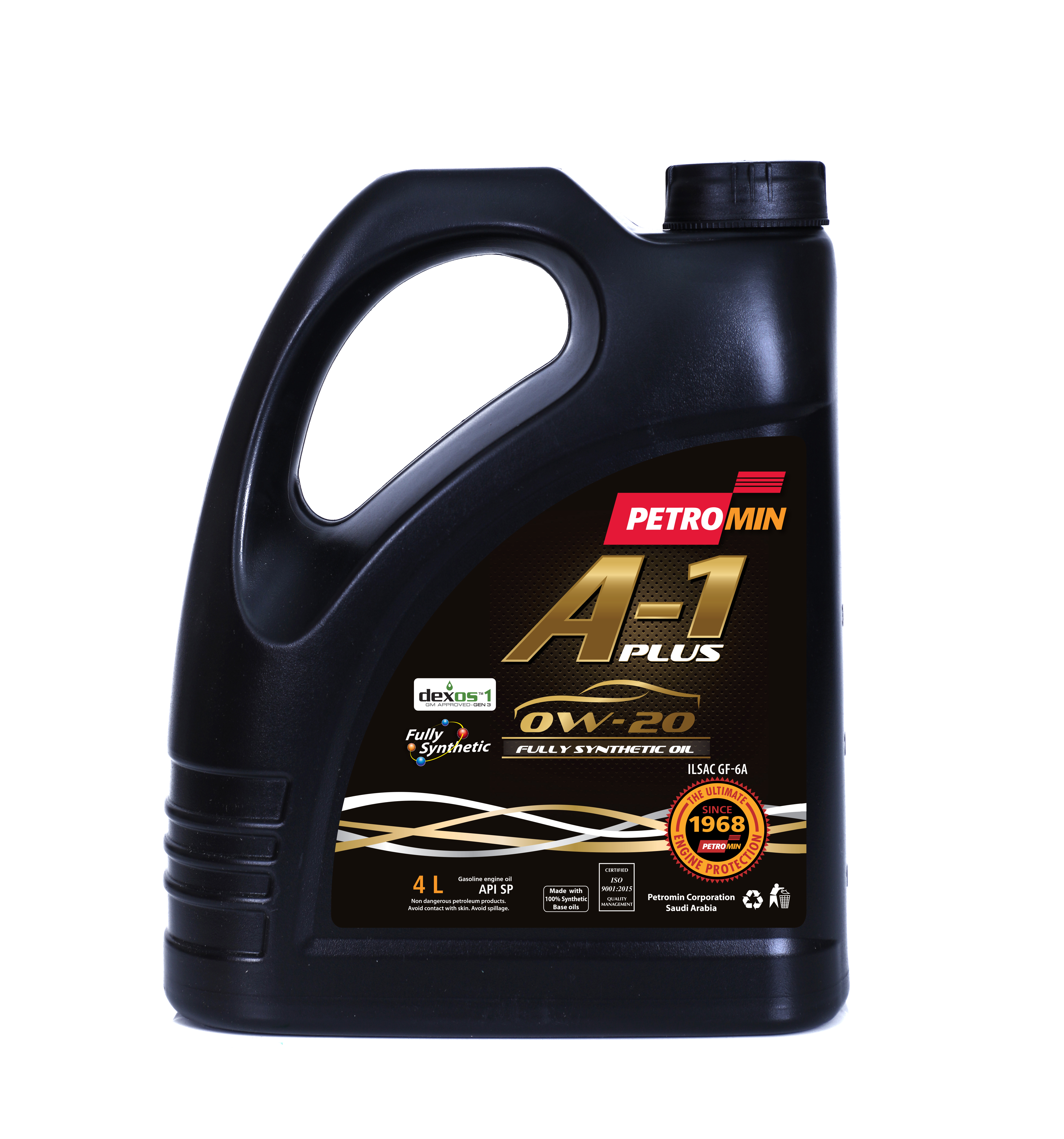Petormin A-1 Super Synthetic, SAE 0W-20, API-SP, 4X4L 