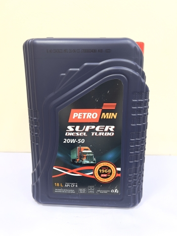 Petromin Super Diesel Turbo, SAE 20W-50, API CF-4, 18L pail